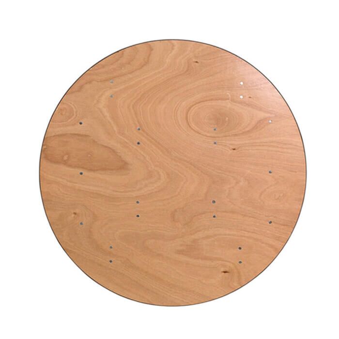 Round Wooden Trestle Tables