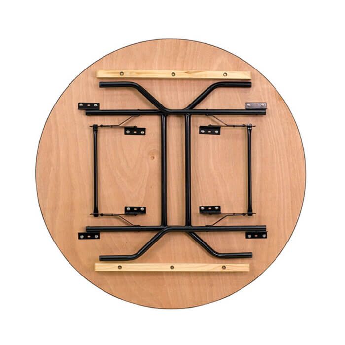 Round Wooden Trestle Tables